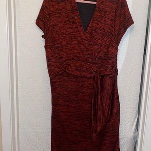 Red and black sweater dress 18/20